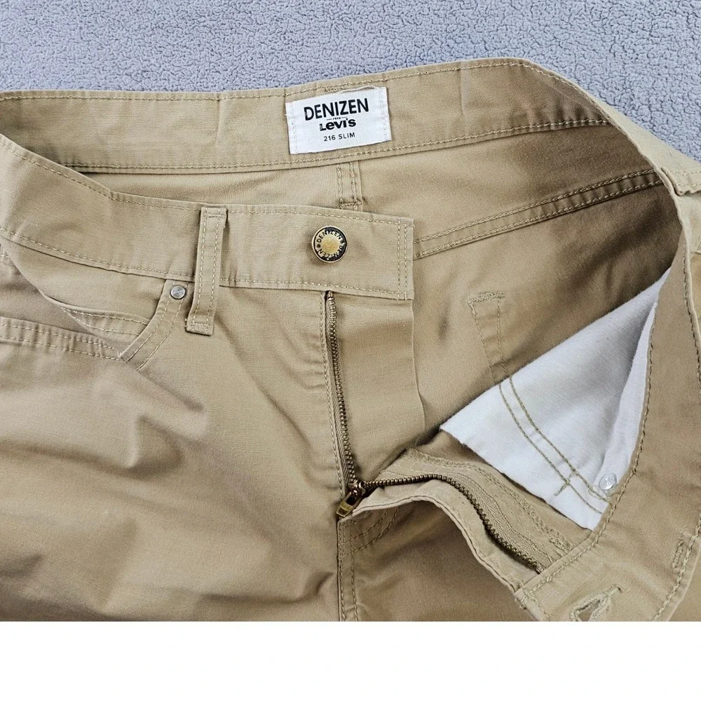 Denizen from Levi's Khaki Pants Mens 30x32 Beige 216 Slim Fit‎ Boho Straight Leg